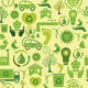 Green Seamless Pattern Wall Decal