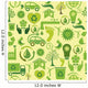 Green Seamless Pattern Wall Decal