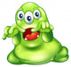 Green Monster Horror Wall Decal
