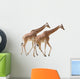 Two Giraffes Walking Wall Decal