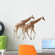 Two Giraffes Walking Wall Decal