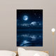 Moon and Clouds Night Wall Decal Design 2