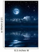 Moon and Clouds Night Wall Decal Design 2