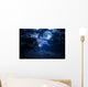 Moon and Clouds Night Wall Decal Design 1
