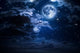 Moon and Clouds Night Wall Decal Design 1