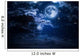 Moon and Clouds Night Wall Decal Design 1