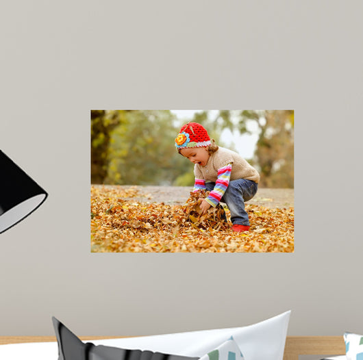 Cute Child Playing with Wall Decal
