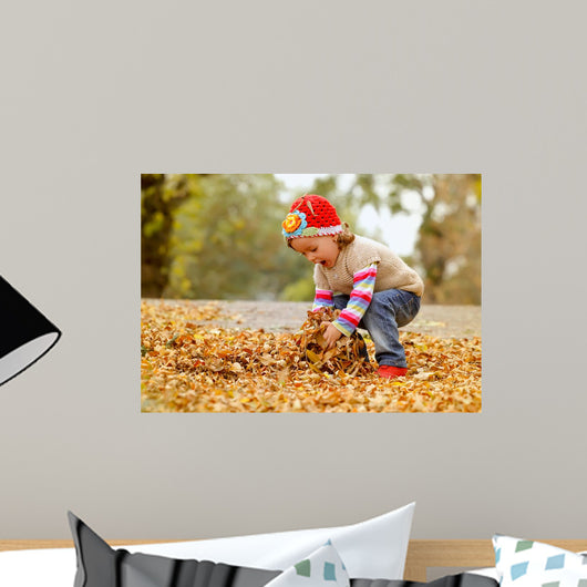 Cute Child Playing with Wall Decal