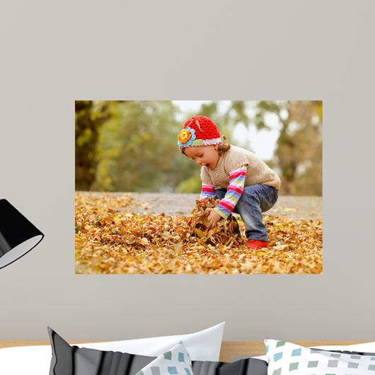 Cute Child Playing with Wall Decal