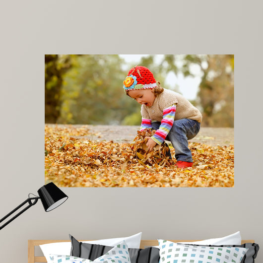 Cute Child Playing with Wall Decal