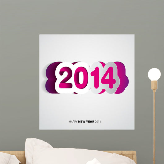 Happy New Year 2014 Wall Decal Design 2