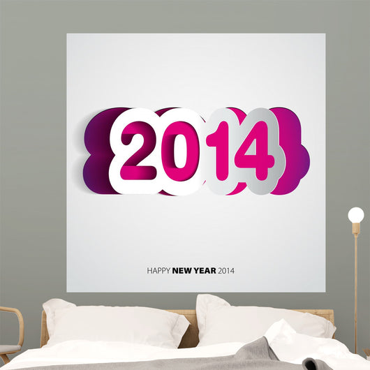 Happy New Year 2014 Wall Decal Design 2