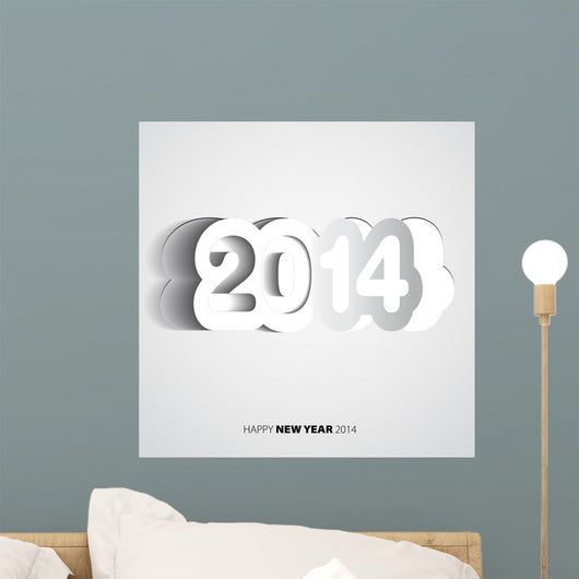 Happy New Year 2014 Wall Decal Design 1