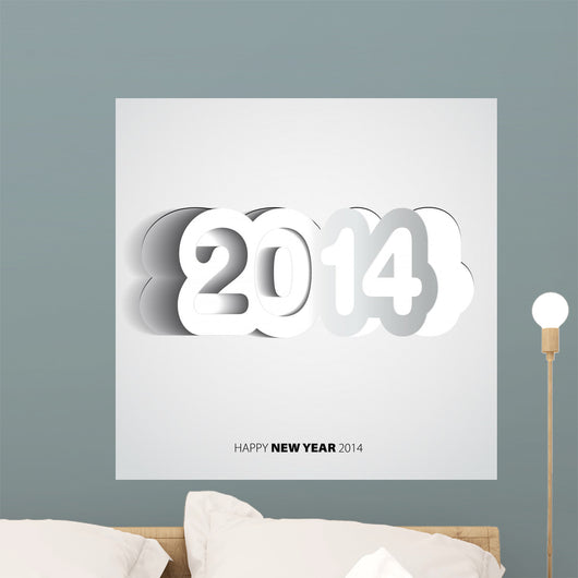 Happy New Year 2014 Wall Decal Design 1