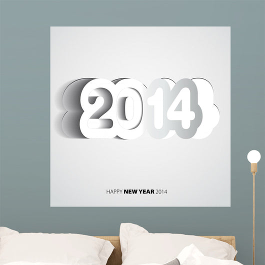 Happy New Year 2014 Wall Decal Design 1