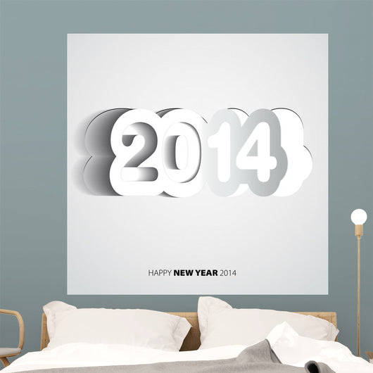 Happy New Year 2014 Wall Decal Design 1