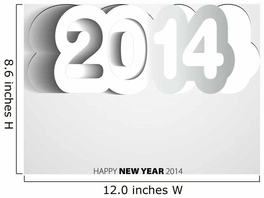 Happy New Year 2014 Wall Decal Design 1