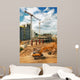 Excavator Construction Site Wall Decal