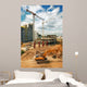 Excavator Construction Site Wall Decal