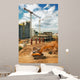 Excavator Construction Site Wall Decal
