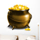 Pot with Gold Coin Wall Decal