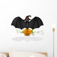 Bat and Pumpkin Wall Decal