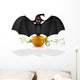Bat and Pumpkin Wall Decal