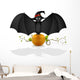 Bat and Pumpkin Wall Decal