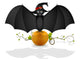 Bat and Pumpkin Wall Decal