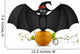 Bat and Pumpkin Wall Decal