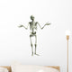 3D Cartoon Skeleton Wall Decal