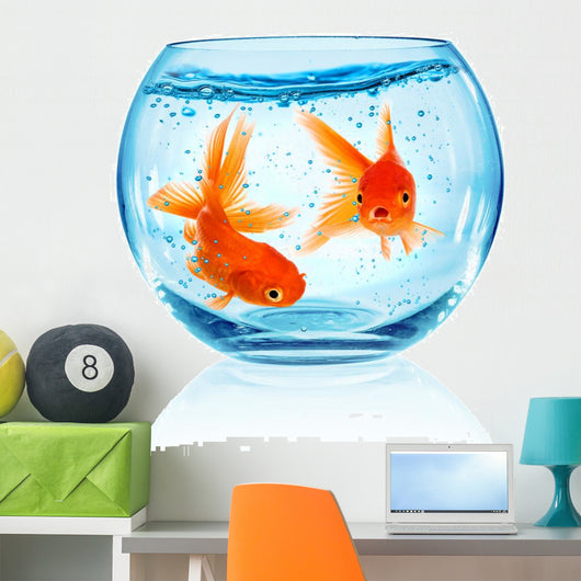 Goldfish Aquarium Wall Decal Design 1
