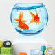 Goldfish Aquarium Wall Decal Design 1
