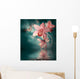 Orchids with Butterfly Colored Wall Decal Design 2