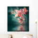 Orchids with Butterfly Colored Wall Decal Design 2