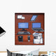 Metal Door Covered Graffiti Wall Decal