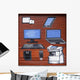 Metal Door Covered Graffiti Wall Decal