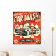 Retro Car Wash Sign Wall Decal
