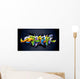 Bright Graffiti Lettering Wall Decal