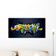 Bright Graffiti Lettering Wall Decal