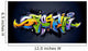 Bright Graffiti Lettering Wall Decal