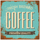 Coffee Metal Sign Wall Decal