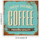 Coffee Metal Sign Wall Decal