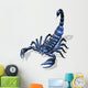 Blue Metallic Scorpion Wall Decal