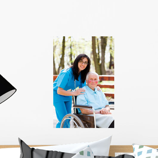 Taking Care Elder People Wall Decal