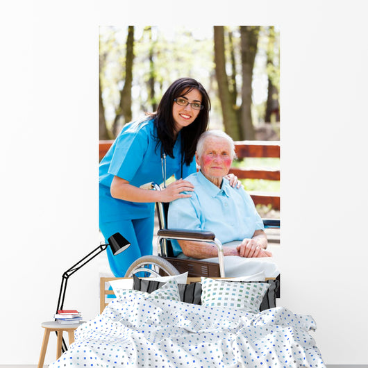 Taking Care Elder People Wall Decal