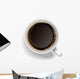 Cup Black Coffee Wall Decal