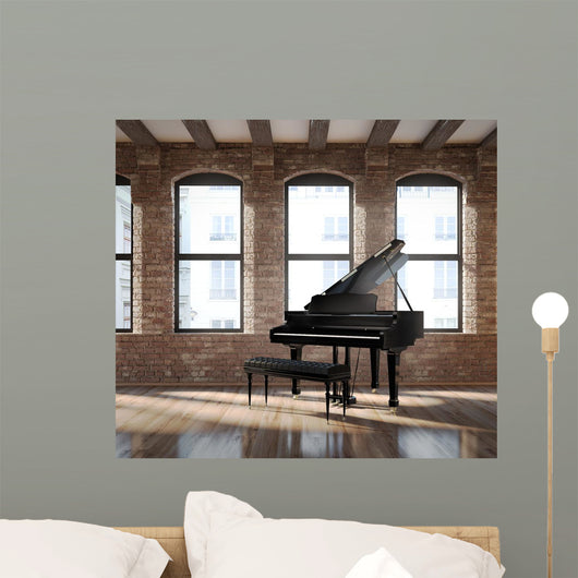 Vintage Romantic Loft Interior Wall Decal