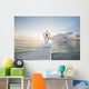 Caucasian Woman Practicing Yoga Wall Decal