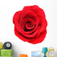 Red Rose White Wall Decal